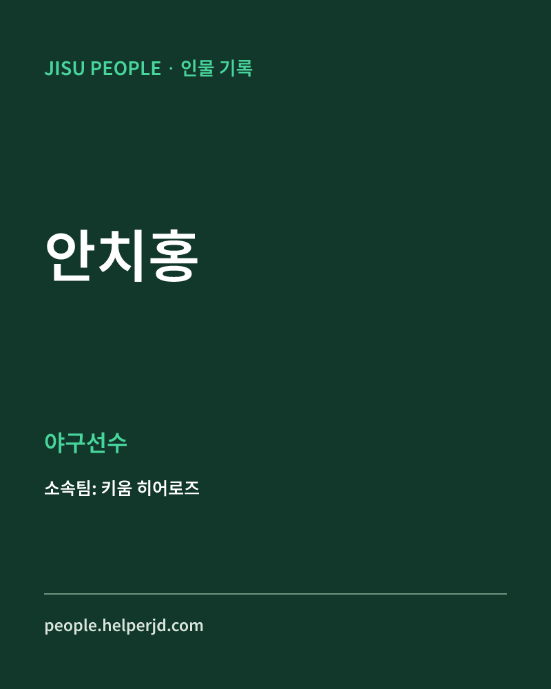 안치홍 야구선수 정보 카드