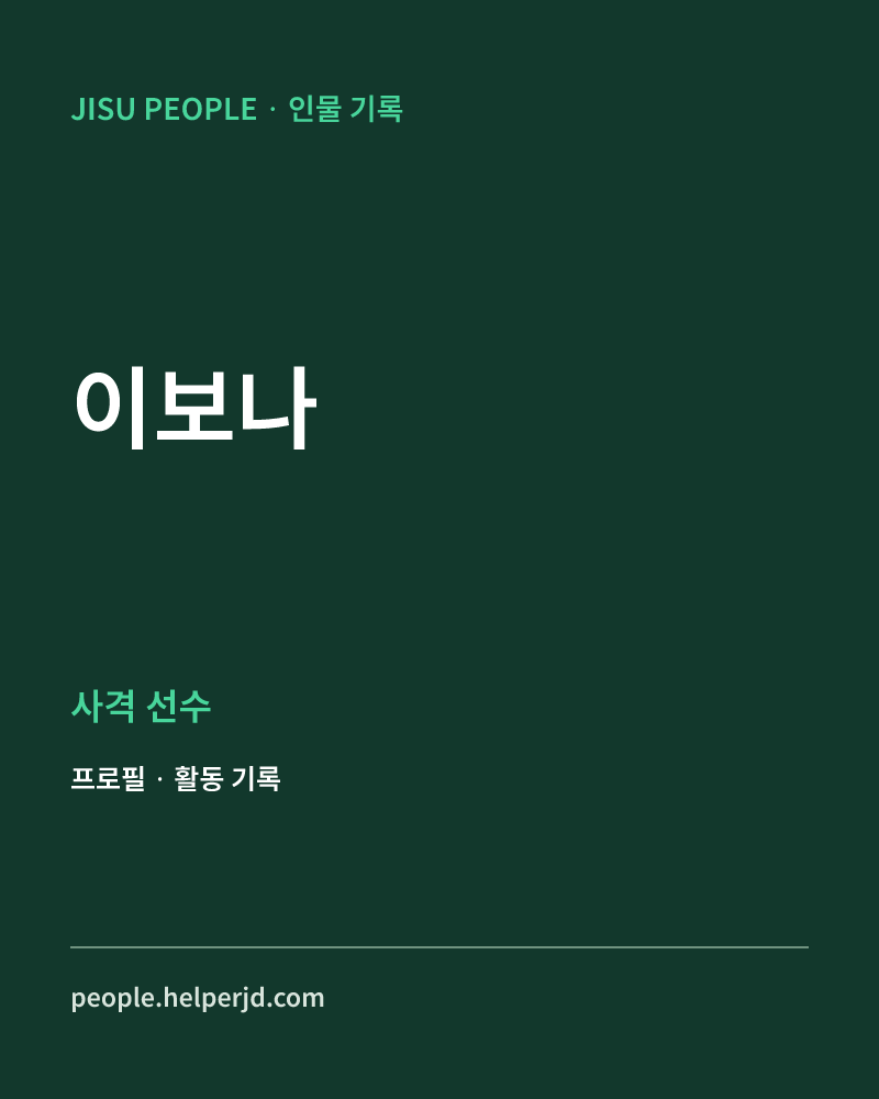 이보나 사격 선수 정보 카드